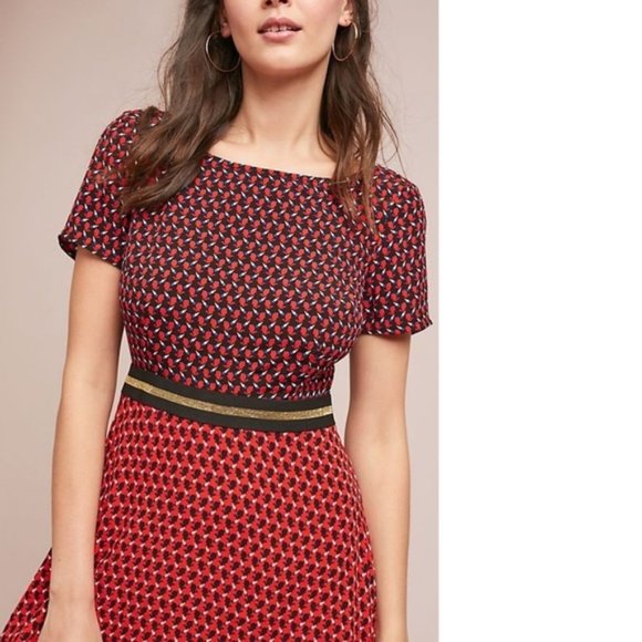 Anthropologie Amici Colorblocked Dress new - Picture 4 of 8